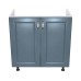 Corp inferior 80 cu 2 usi masca chiuveta Zebra MDF albastru